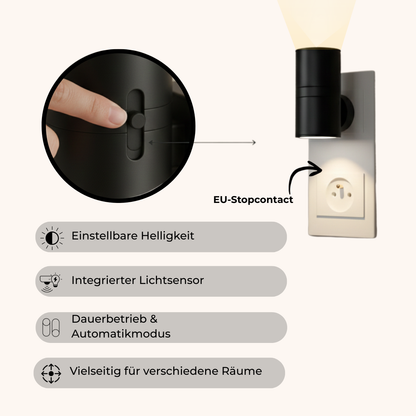 LysaLED® | Steckdosen-Wandleuchte