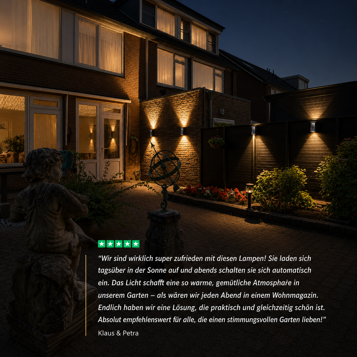 SolarGarden® | Luxuriöse Solar-Außenlampen für Garten & Terrasse