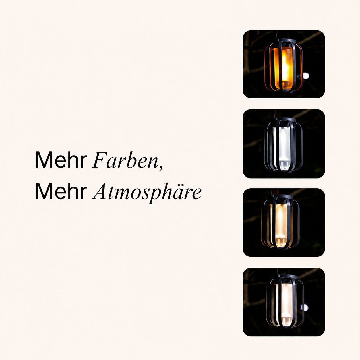 LumaFlame® | Kabellose Ambientelaterne