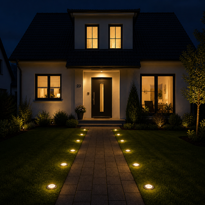 Solar Bodenleuchten für Gartenwege & Einfahrten