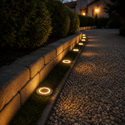 Solar Bodenleuchten für Gartenwege & Einfahrten