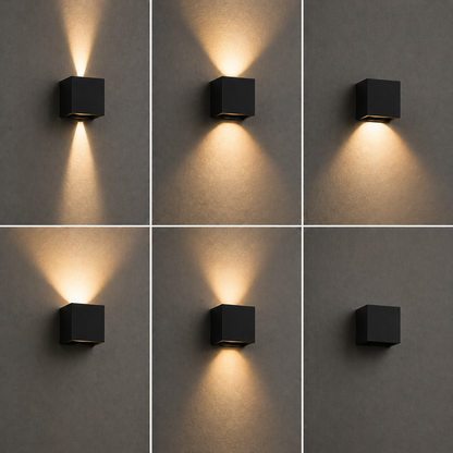Moderne LED| Wandleuchte mit 6 Lichtmodi für Innen & Außen